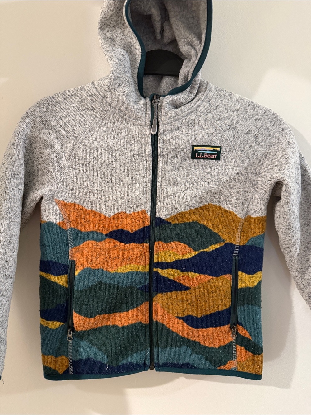 LL Bean Zip Up Fleece (Boys 6-7)